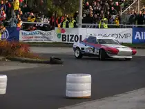 Fiat X1/9 Rallyewagen, fotografiert auf dem Mecsek Rallye Prologue.