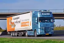 DAF FT XF 105  M. van Veen , auf der A61 bei Miel 04.10.2010