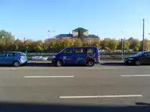 Hier ist ein Fahrzeug vom Saarl�ndischen Rundfunk zu sehen. Das Bild habe ich am 26.10.2010 gemacht.