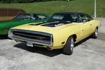 Ein Dodge Charger R/T, zweite Generation, Baujahr 1970, im Eisstadion Grefrath.