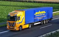 MB Actros 1846  Schuon Spedition , A 61 Rheinbach 20.10.2010