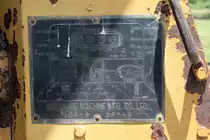 Bedienungsschema einer japanischen  WATANABE  Walze, aufgenommen am 25.Oktober 2010 beim Bf. Kantang.