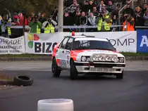 Lancia Delta, ein erfolgreicher Rallyefahrzeug. Foto: Mecsek Rallye Historic Prologue (15.10.2010)