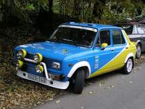 Zastava (nach Fiat licence) Rallyefahrzeug. Fotografiert am 16.10.2010.