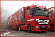 Der  neuste  (?) im Fuhrpark ist der Actros MP3 1848(?). (01.11.2010)