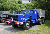 Kraz 256-Zugmaschine beim Oldtimertreffen in Steinbach am 25.06.2010.