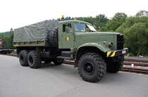 Kraz 255 in NVA-Ausfhrung beim Oldtimertreffen in Steinbach am 25.06.2010.