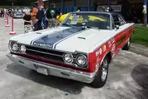 Ein Plymouth Belvedere GTX um 1967 im Renndress zu sehen auf der US-Car-Show in Grefrath im August 2010.