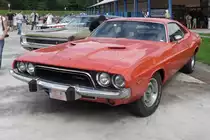 Ein Dodge Challenger der ersten Generation, Baujahr 1973/74, zu sehen auf der US-Car-Show in Grefrath im August 2010.