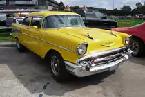 Ein Chevrolet Bel Air von 1957 auf der US-Car-Show in Grefrath im August 2010.