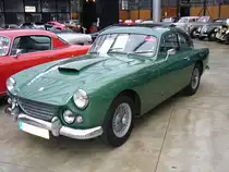 AC Greyhound. 1959 - 1963. W�hrend der vierj�hrigen Bauzeit wurde lediglich 83 Autos dieses Typs produziert. Der Wagen konnte wahlweise mit einem 2.0 Liter AC-Motor oder einem 2.2 Liter Bristol-Motor geordert werden. Beide Motoren waren Reihensechszylinder. Meilenwerk D�sseldorf.