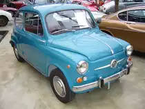 Fiat 600 D. 1960 - 1964. Die 600´er D Modelle leisteten 10 PS mehr als der Standard 600´er. Hier wird ein Modell des Jahres 1963 gezeigt. In diesem Produktionsjahr waren die T�ren letztmalig hinten angeschlagen. Meilenwerk D�sseldorf.