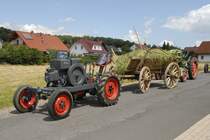 Kramer K18 Allesschaffer, Baujahr 1937, 20 PS, von den Traktorfreunden Mackenzell bei einem Festzug in 36100 Petersberg-Marbach im Sommer 2007