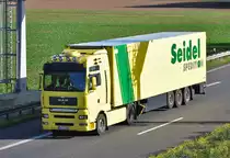 MAN mit Kofferauflieger  Seidel Spedition , A61 Weilerswist 21.10.2010