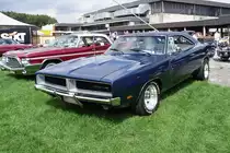Ein Dodge Charger der zweiten Generation, gebaut um 1969, auf der US-Car-Show in Grefrath im August 2010.