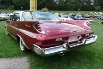 Der Desoto Adventurer von 1960 war die letzte produzierte Baureihe dieser Marke, die Produktion wurde im November 1960 eingestellt. Gesehen auf der US-Car-Show in Grefrath im August 2010.