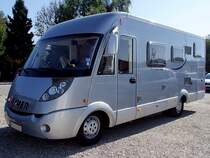 HYMER-Wohnmobil am Messeparkplatz in Ried;101010