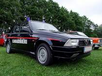ALFA-75 der Carabinieri  kontrolliert  bei einer Oldtimerveranstaltung Nahe Grieskirchen,100718