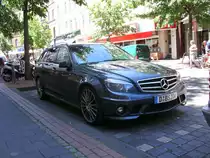 Mercedes-Benz C63 AMG S204. D�sseldorf Nordrhein-Westfalen. Am 07.07.2010