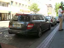 Mercedes-Benz C63 AMG S204. D�sseldorf Nordrhein-Westfalen. Am 07.07.2010