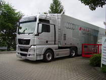 Ein MAN TGX von Abt-Sportsline in Kempten am 16.08.10