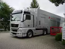 Ein MAN TGX von Abt-Sportsline in Kempten am 16.08.10