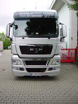 Ein MAN TGX von Abt-Sportsline in Kempten am 16.08.10