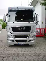 Ein MAN TGX von Abt-Sportsline in Kempten am 16.08.10