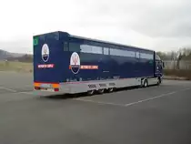 Ein IVECO Maserati Truck auf den Gel�nde von Vitaphone Racing Team in Herborn am 02.04.08