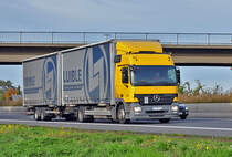 MB Actros 1844 Hngerzug, A61 Miel - 29.10.2010