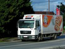 MAN einer bekannten Grobckerei am Weg zur nchsten Entladestelle;101123