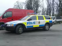 Volvo XC70 N Polis. Solna Schweden. Am 28.04.2008