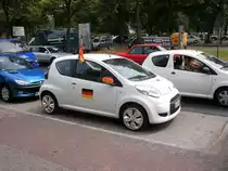 Citro�n C1 3-t�rig. D�sseldorf-Benrath Nordrhein-Westfalen. Am 01.07.2010.