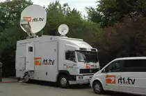 Mercedes Benz, Fernseh�bertragungswagen der Produktionsfirma rt.1 im Einsatz am 29. August 2008 in Berlin. (C) Matthias R�he

