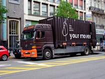 ATEGEO ist mit einem  your-mover -Container im Zustelldienst in Brssel;100831