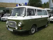 Kleinbus Barkas B 1000 der Volkspolizei aus dem Landkreis Barnim beim Ostfahrzeug-Treffen Finowfurt 24.04.2010