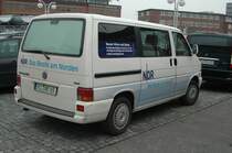 VW Bus, Kamerawagen des NDR (Kiel) im Einsatz in Kiel am 08. November 2008. Mit diesem Fahrzeug fahren Kameramann, Kameraassistent und Redakteur durch Schleswig-Holstein und drehen tagesaktuelle Beitrge fr NDR Fernsehen. (C) Matthias Rhe 
