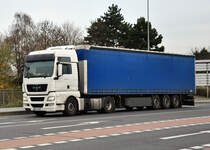 MAN TGX 18.440 Pritschenauflieger in Euskirchen - 15.11.2010
