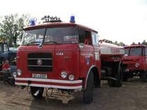 Ein LIAZ SKODA 706 wie er zu DDR-Zeiten genutzt wurde um die Stra�e mittels Wasserstrahl von Staub zu befreien, Werdau 05.05.07