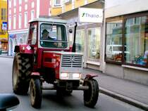 STEYR650 hat sich am regnerischem Samstag in das Stadgebiet von Ried i.I.  verirrt ; 0080308