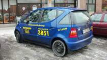 Mercedes A-Klasse als Taxi, im Lehrte am 07.12.10.