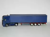 DAF 95 500 XF SSC Zugmaschine mit WLB & Spoiler und Gardinenplanen-Auflieger 