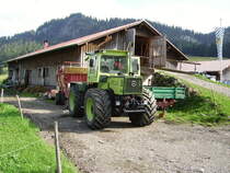 Ein Mercedes MB Trac am Riedbergpass im Allgu am 19.08.10