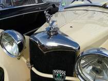 Detailaufnahme der Khlerfigur des Riley Nine - wohl nicht original...(Grefrath, 11.9.2010)