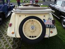 Heckansicht des Riley Nine Lynx Tourer, gebaut 1933-1936 (Grefrath, 11.9.2010)