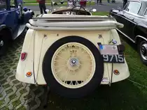 Heckansicht des Riley Nine Lynx Tourer, gebaut 1933-1936 (Grefrath, 11.9.2010)