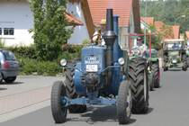 Lanz D8506 der Traktorenfreunde Mackenzell bei einem Festzug in 36100 Petersberg-Marbach im Sommer 2007