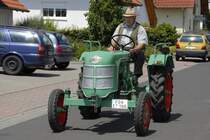 Kramer KL 17, Baujahr 1955, 17 PS, als Teilnehmer der Traktorenfreunde Mackenzell am Festzug in 36100 Petersberg-Marbach im Sommmer 2007