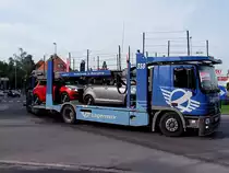ACTROS Wagen 358 von Lagermax kurvt schon zur n�chsten Entladestelle ;100811
