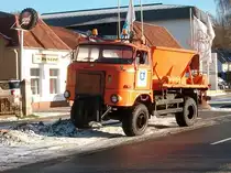 IFA W50 vom R�gener Winterdienst am 13.Dezember 2010 in Bergen/R�gen.